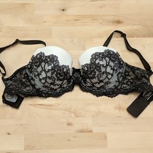 Dream Angels black & white lace print bra